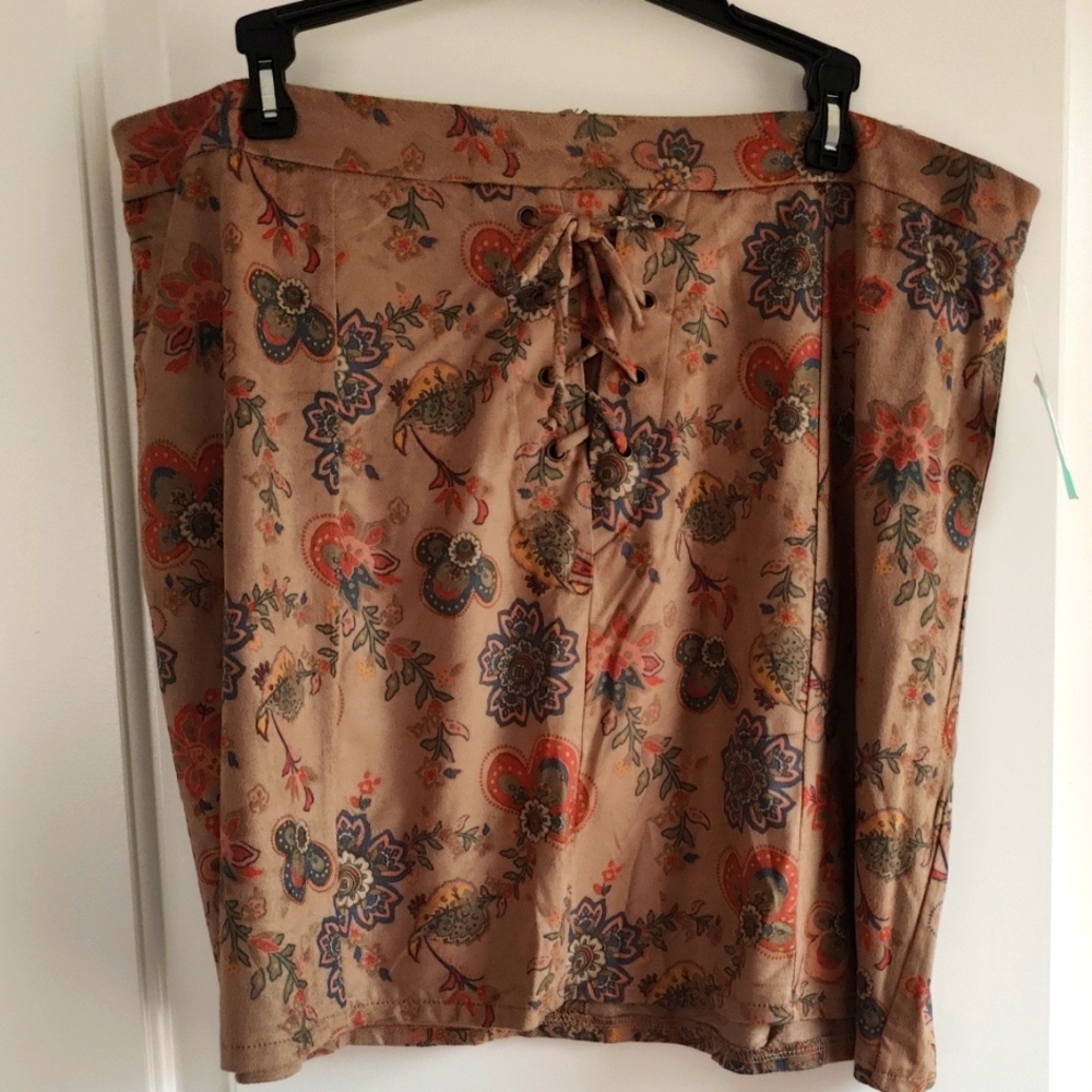 Maurices Floral Mini Skirt